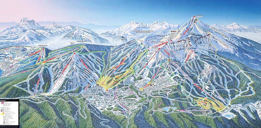 Big Sky Winter Main Trail Map