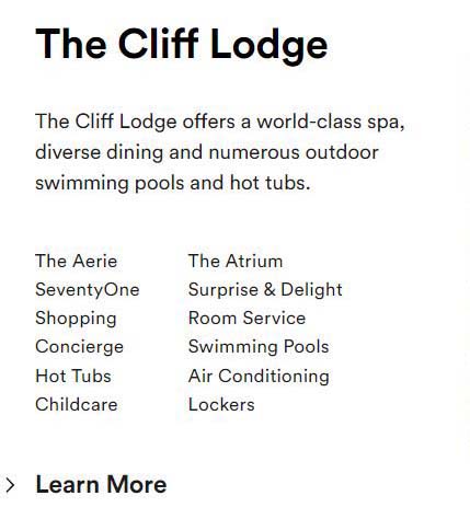 The Cliff Lodge